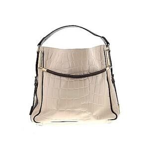 Jil Sander Large Capacity Embossed Croc Cream Leather Shoulder Bag Purse4